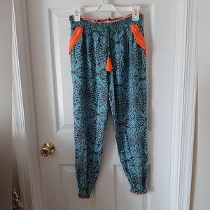 Surf Gypsy Blue Pattern Pants Size S